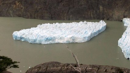 Glaciar Grey sufrió desprendimiento de 16 hectáreas de hielo