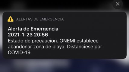 La alarma que envió la Onemi tras fuerte sismo en la Antártica - Cooperativa.cl
